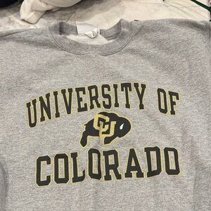 University of Colorado Boulder Champion Gray Athletic Sweatshirt